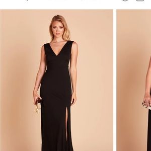 Birds grey shamin crepe dress size M - black. Worn once!